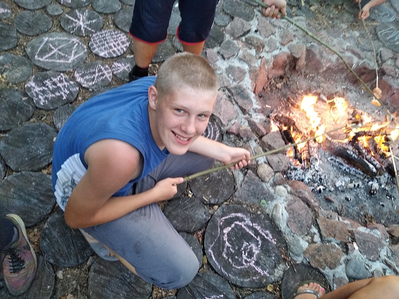 The territory of the family. Summer.
