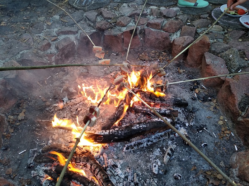 The territory of the family. Summer.