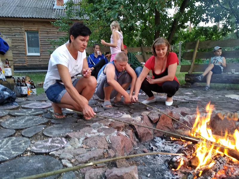 The territory of the family. Summer.