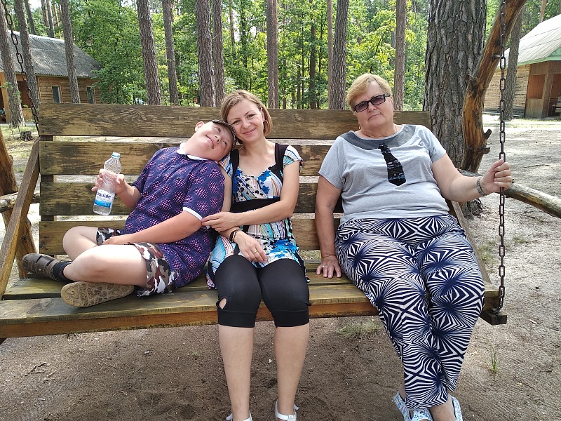 The territory of the family. Summer.