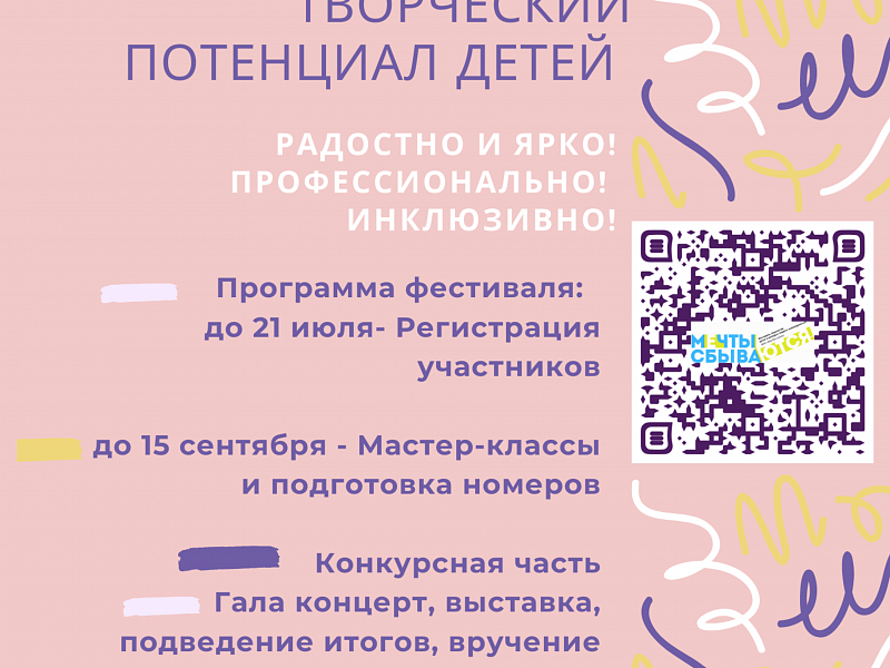 Начал работу XIV фестиваль творчества «Мечты сбываются»