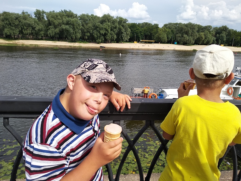 The territory of the family. Summer.